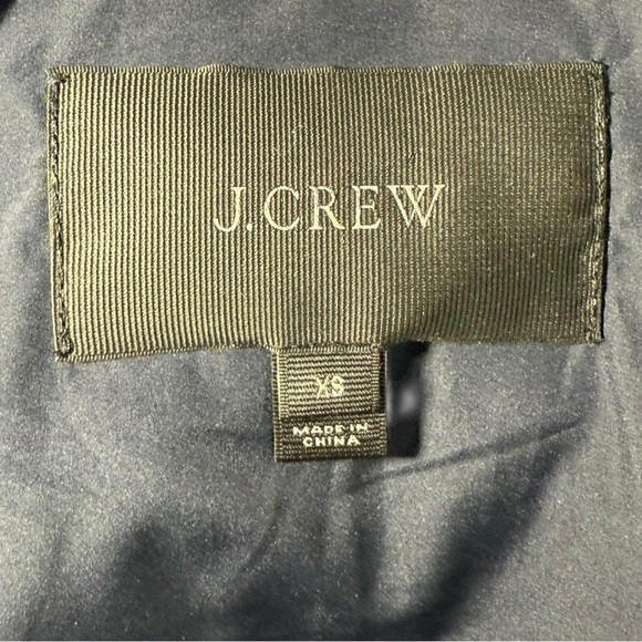 J. Crew Women's Short Puffer Jacket with Faux Fur Hood Peach Size XS - Picture 5 of 6